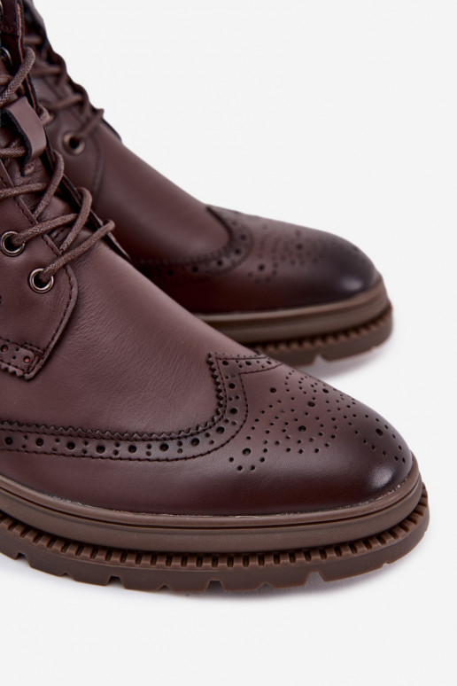 Pele Botas Tem que sercho Lee Cooper LCJ-25-33-3960 cor marrom