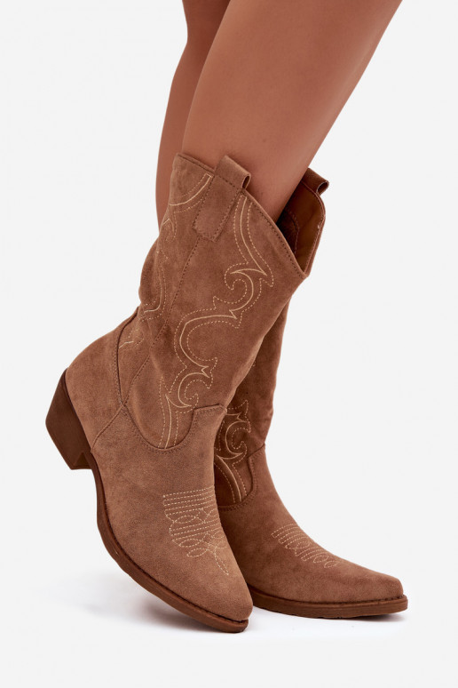 Botas de coParaboy femininas com salto aquecimento bege Lovelle