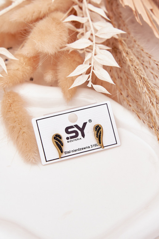 com detalhes elegantesi Skrzydła de aço inoxidável