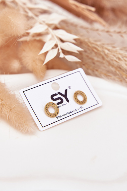 com detalhes elegantesi Kółeczka de aço inoxidável cor dourada