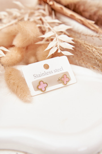 Com detalhes estilosos de aço inoxidável dourado-rosado 2