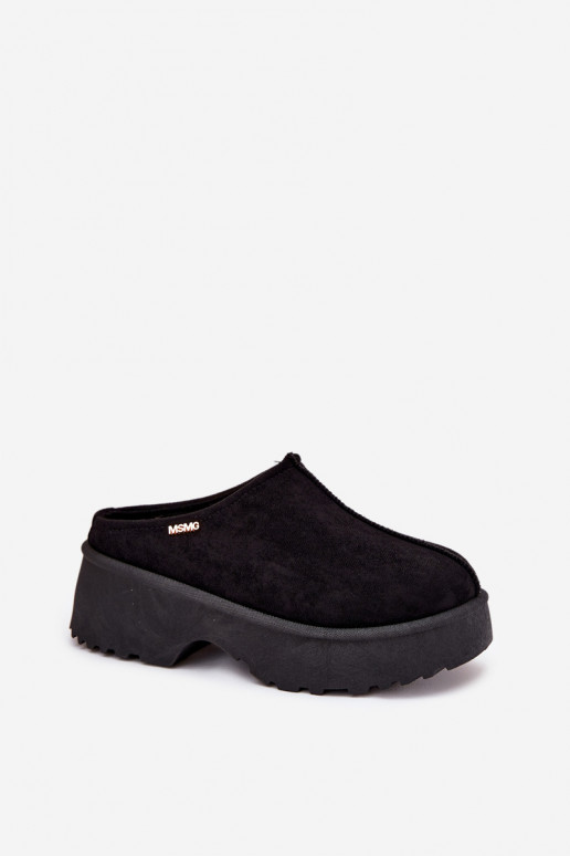 Botas de neve Baixo feminino com uma plataforma cor preta Yrenna