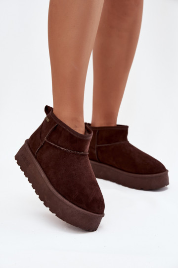 Botas baixas de neve com plataforma Big Star OO274A101 na cor chocolate 2