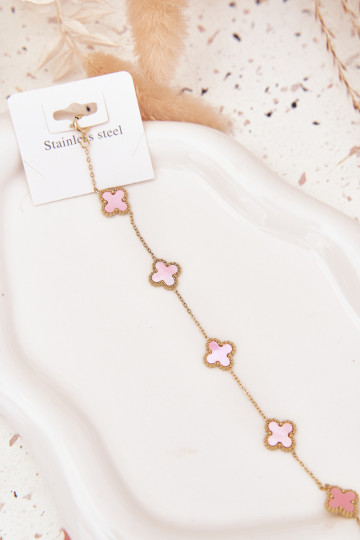 Um bracelete Com pingentes Stal NierdzeParana ouro-rosa 2