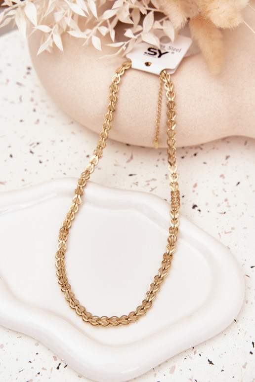 Sem pescoço Fabricado em aço cirúrgico cor dourada