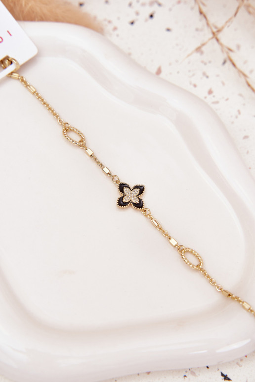 Um braceleteKoniczynką Stal Chirurgiczna cor dourada