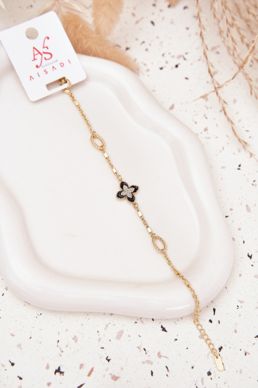 Um braceleteKoniczynką Stal Chirurgiczna cor dourada