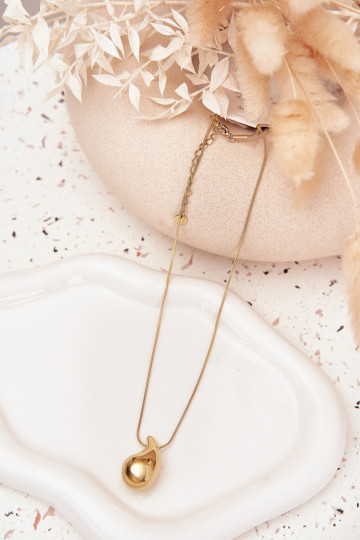 Sem pescoço Habilitado Żmijce Com pingente Łezka cor dourada 2