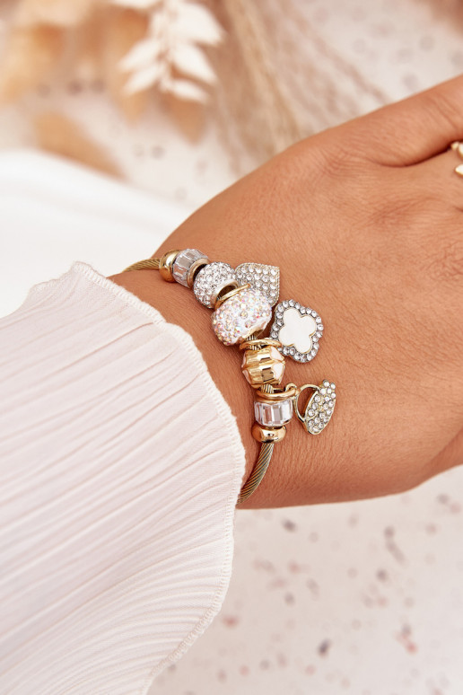 Um bracelete z ZaParaieszkami Charms cor dourada
