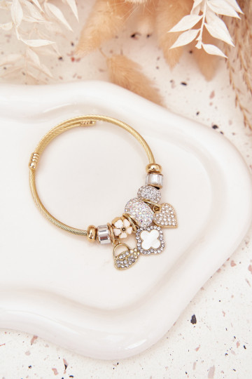 Um bracelete z ZaParaieszkami Charms cor dourada 2