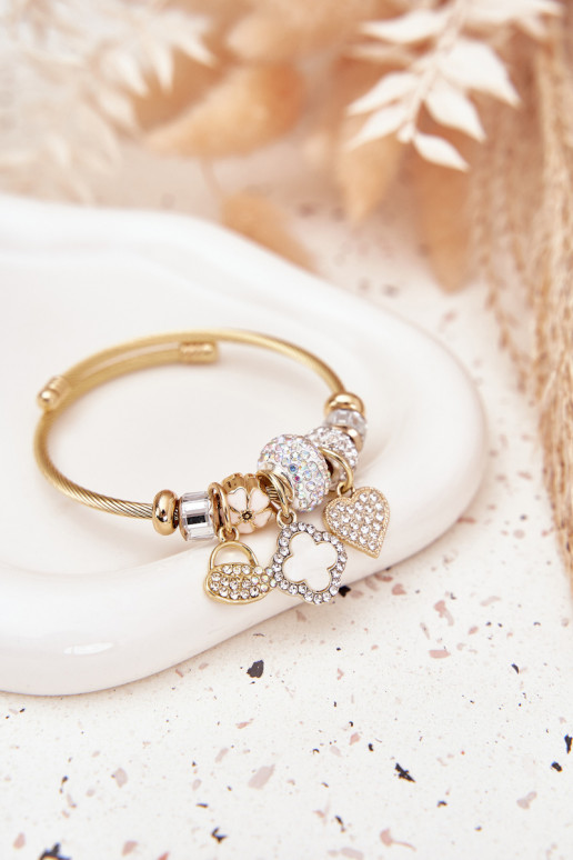 Um bracelete z ZaParaieszkami Charms cor dourada
