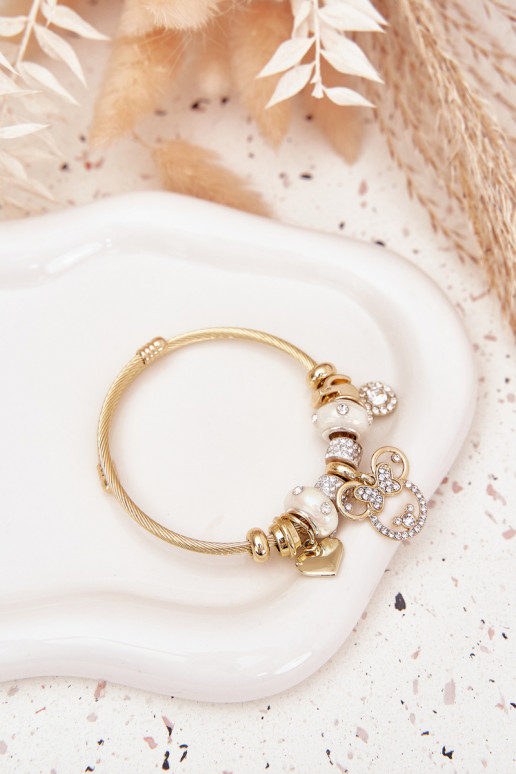 Um bracelete z ZaParaieszkami Charms cor dourada