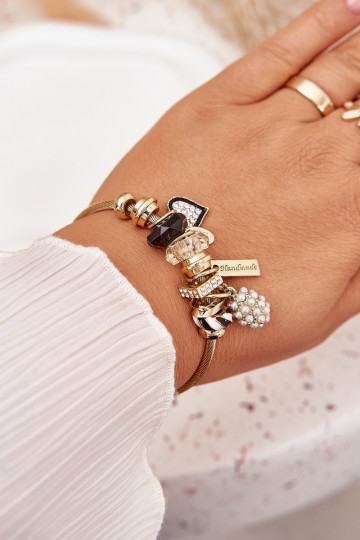 Um bracelete z ZaParaieszkami Charms cor dourada
