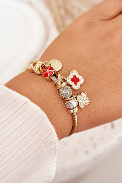 Um bracelete z ZaParaieszkami Charms cor dourada