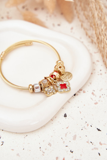 Um bracelete z ZaParaieszkami Charms cor dourada 2