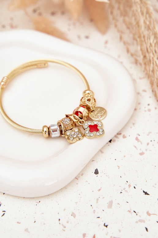 Um bracelete z ZaParaieszkami Charms cor dourada
