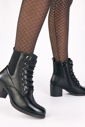 Botins pretos de salto com... 2