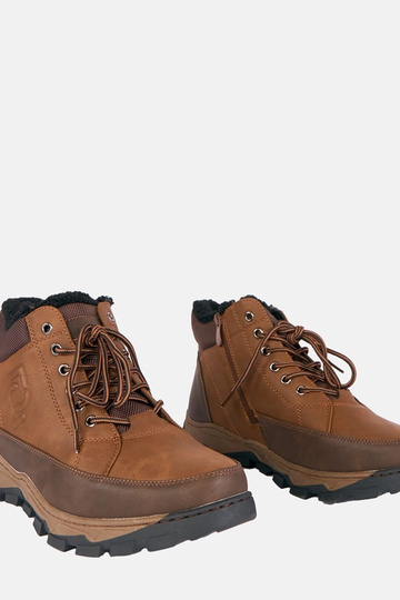 Calças de combate marrons masculinas forradas Elias 2