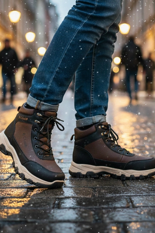 Calças de combate marrons masculinas...