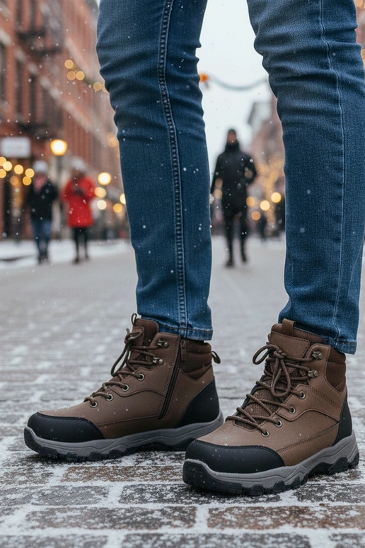 Calças de combate marrons masculinas...