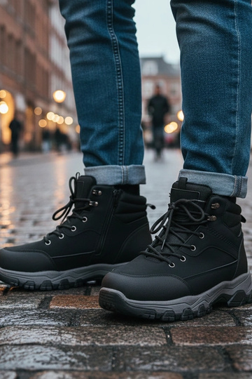 Calças de combate pretas...