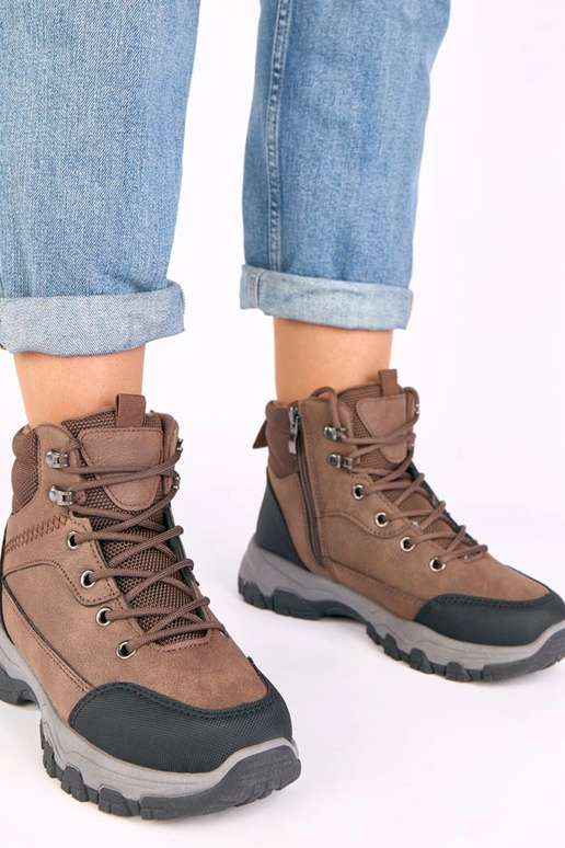 Calças de combate marrons de...