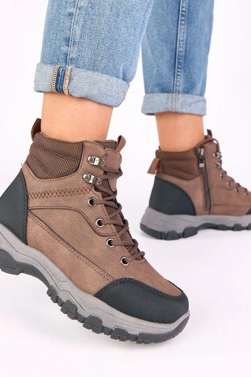 Calças de combate marrons de...