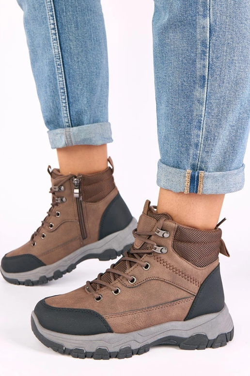 Calças de combate marrons de...