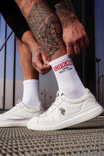 Meias masculinas BROOKLYN cor branca