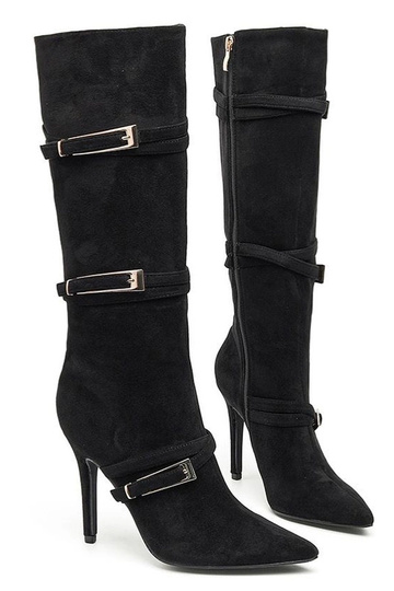 Botas longas pretas de...