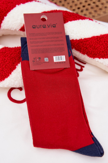 Skarpety Tem que sercho Habilitadotal Papai Noel EM Okularach vermelho-azul escuro 2