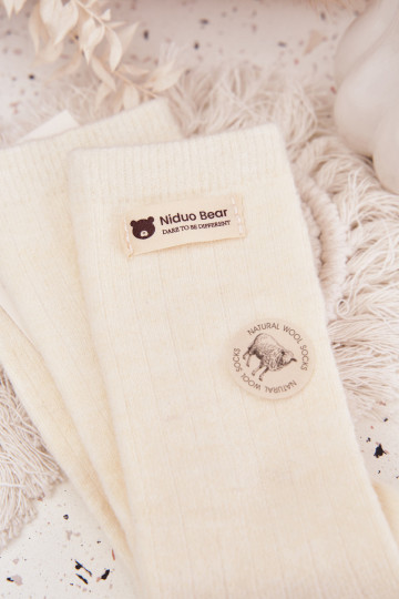 esquentar EMełniane Meias FemininoHabilitadoszyParaką cor de marfim