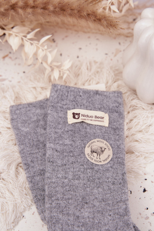 esquentar EMełniane Meias FemininoHabilitadoszyParaką cor cinza