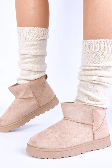 Botas de neve cor bege com... 2