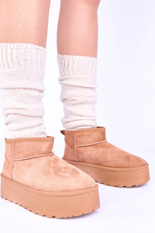 Bota de neve plataforma vermelha...