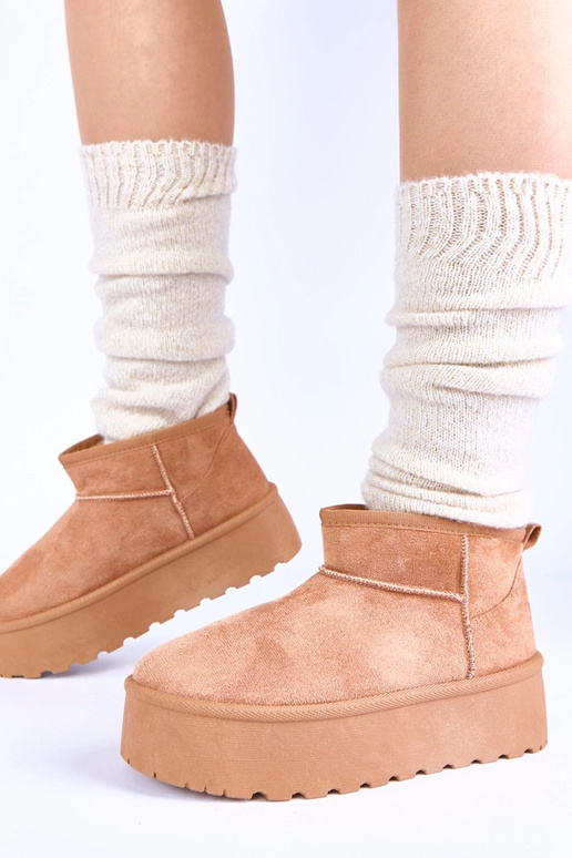 Bota de neve plataforma vermelha...