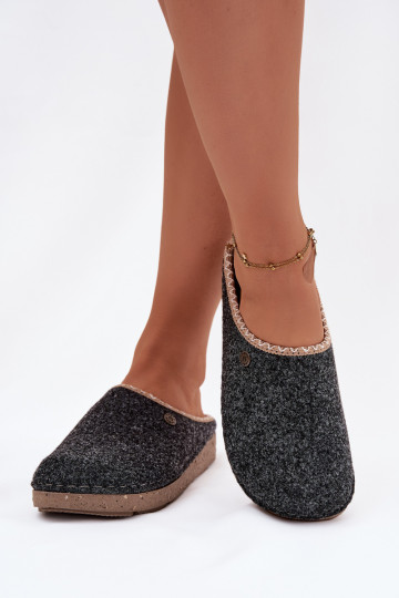 sapato caseiro Chinelos Feminino Inblu ED000031 cor cinza