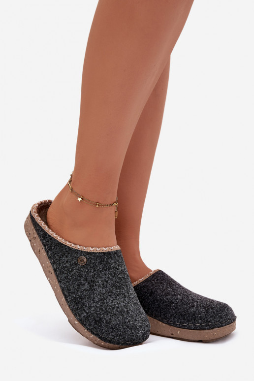 sapato caseiro Chinelos Feminino Inblu ED000031 cor cinza