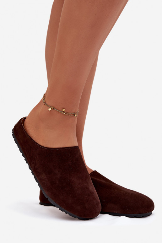 Chinelos Femininode camurça ecológicau CzekoladoParae Kalvess