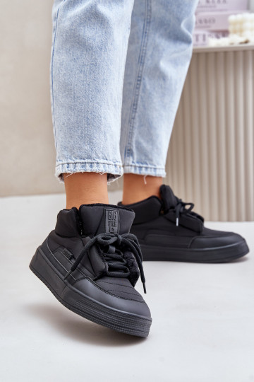 Botas de neve femininas Big Star OO274A530, cor preta 2