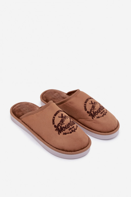 Tem que sercho Chinelos cor marrom Tiranne