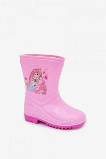 Botas de borracha Infantil cor rosa Esalina