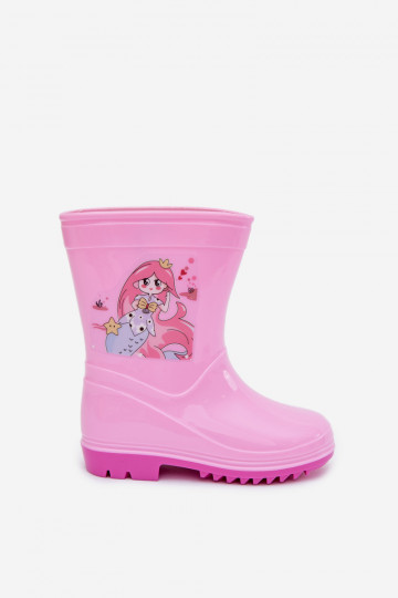 Botas de borracha Infantil cor rosa Esalina 2