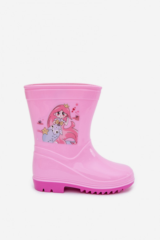 Botas de borracha Infantil cor rosa Esalina
