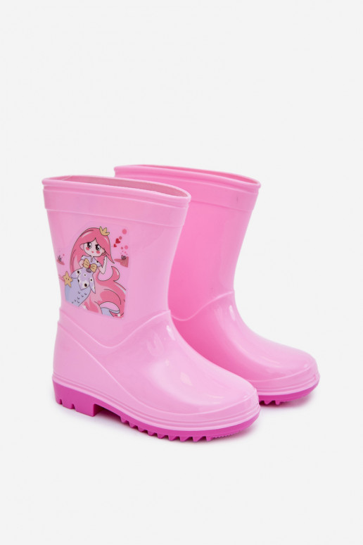 Botas de borracha Infantil cor rosa Esalina