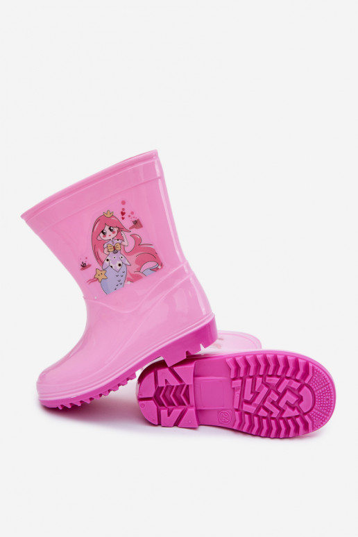Botas de borracha Infantil cor rosa Esalina