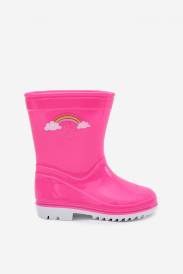 Botas de borracha Infantil cor rosa Esalina 2