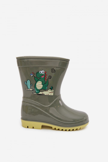 Botas de borracha Infantil cor cáqui Esalina 2