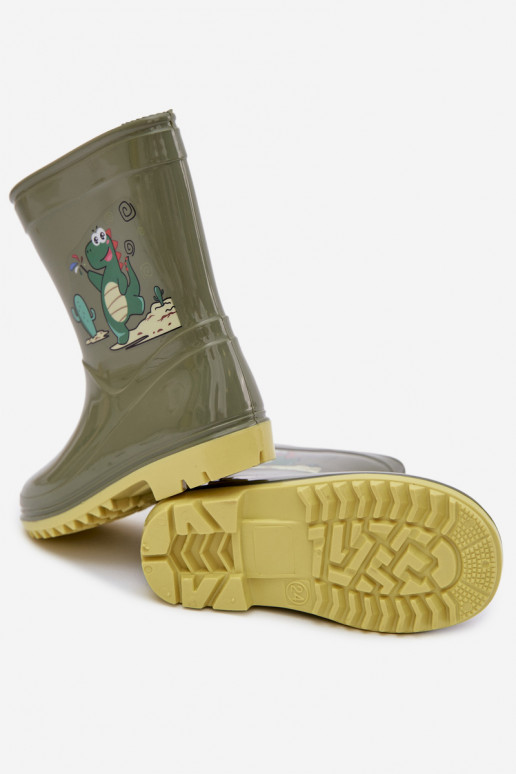 Botas de borracha Infantil cor cáqui Esalina