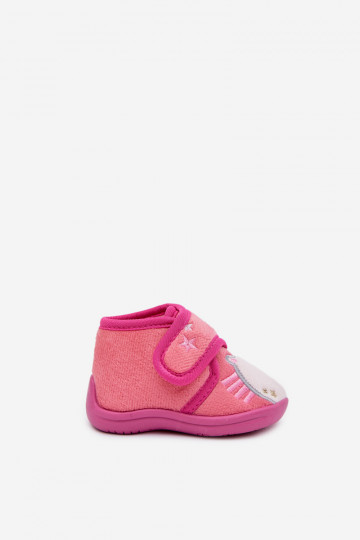 Chinelos infantis rosas com velcro "Jeselle" 2